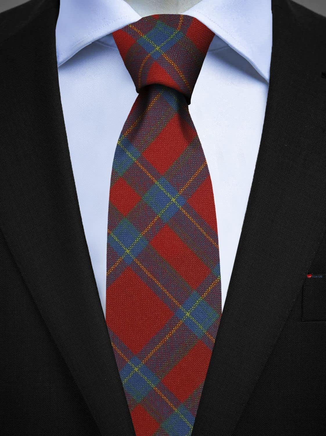 Mens All Wool Tie Woven and Made in Scotland in Inverness Tartan image number 1