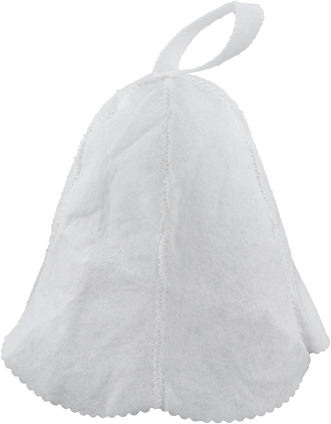 CALANDIS&reg; Sauna Cap Russian Banya Hat Baths Natural Wool Felt Outdoor Spa Bath White image number 4