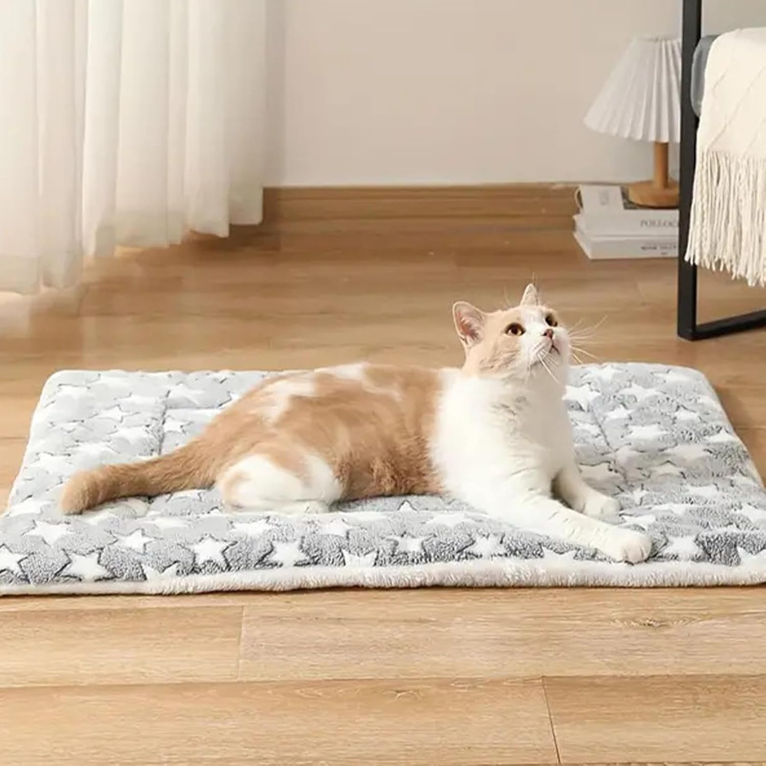 Qkbuza Warm Dog Bed for Winter,Warming Pet Bed - Self-Warming Cat Bed Pad, Thermal Cat and Dog, Cat Warmer Mat for Indoor Cats image number 7