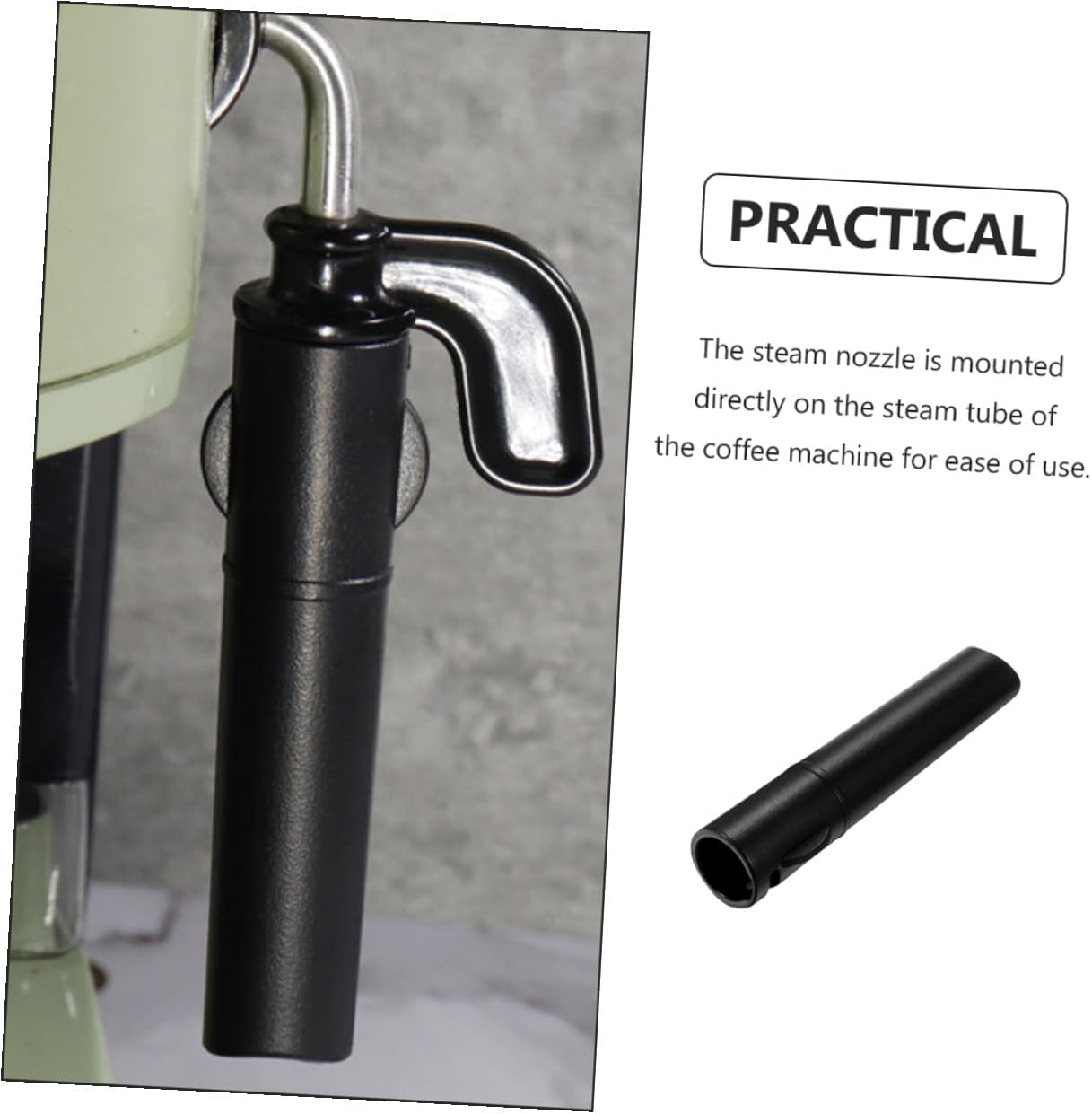 TOYZFRIENDY Coffee Maker Steam Nozzle Outer Tube Plastic Milk Foaming Spout Replacement for 310 Compatible Espresso Machines Home Cafe Milk Tea Accessories image number 2