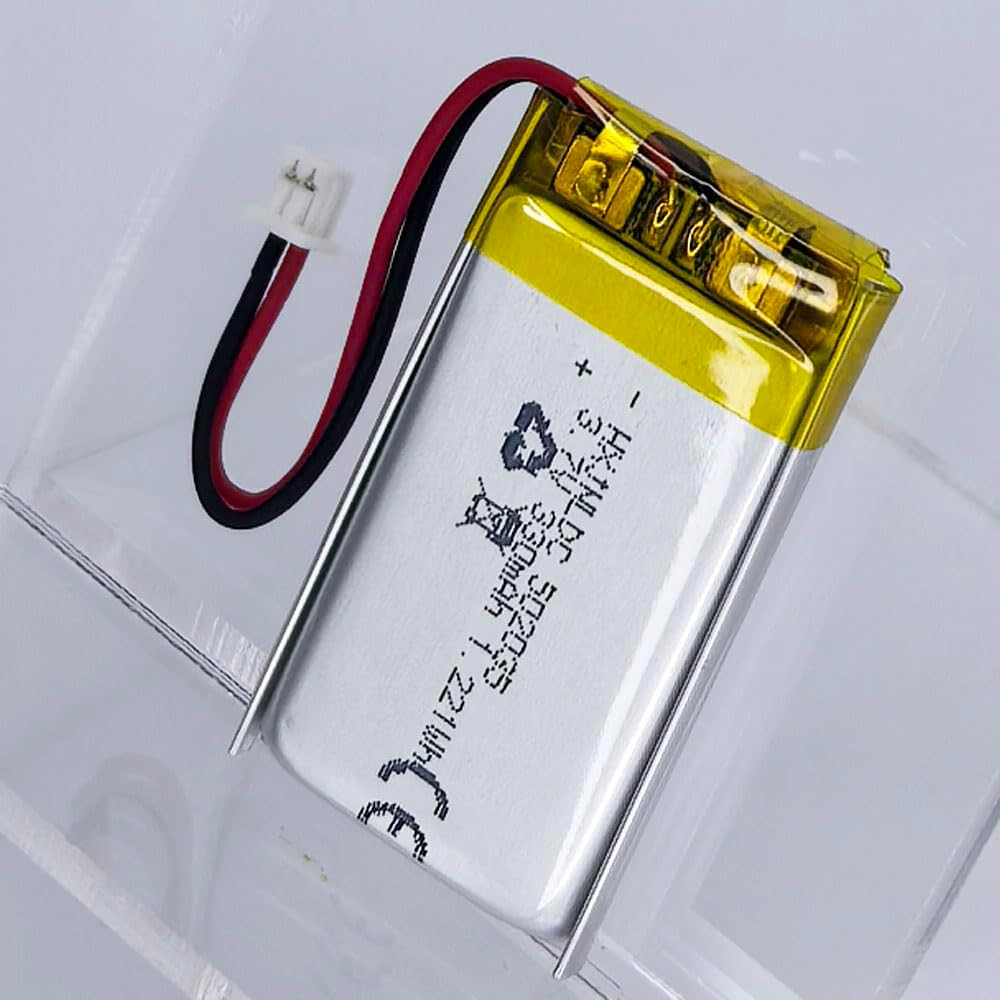 DC 3.7V 330Mah 502035 Rechargeable Lithium Polymer Battery, Suitable for DIY 3.7-5V Electronic Products with Built-In 2-Wire Battery Replacement and LED Lights image number 5