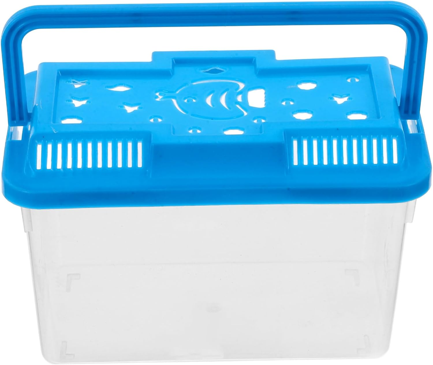 Levemolo Small Fish Tank Box Portable Design for Aquatic Pets Turtles Reptiles Home Decor