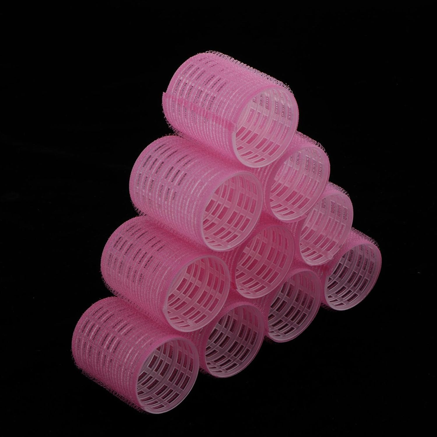 Magideal 10Pcs/Pack Large Medium Small, Grip by Self, Salon Hairdressing Curlers - Various Sizes, 48Mm image number 4