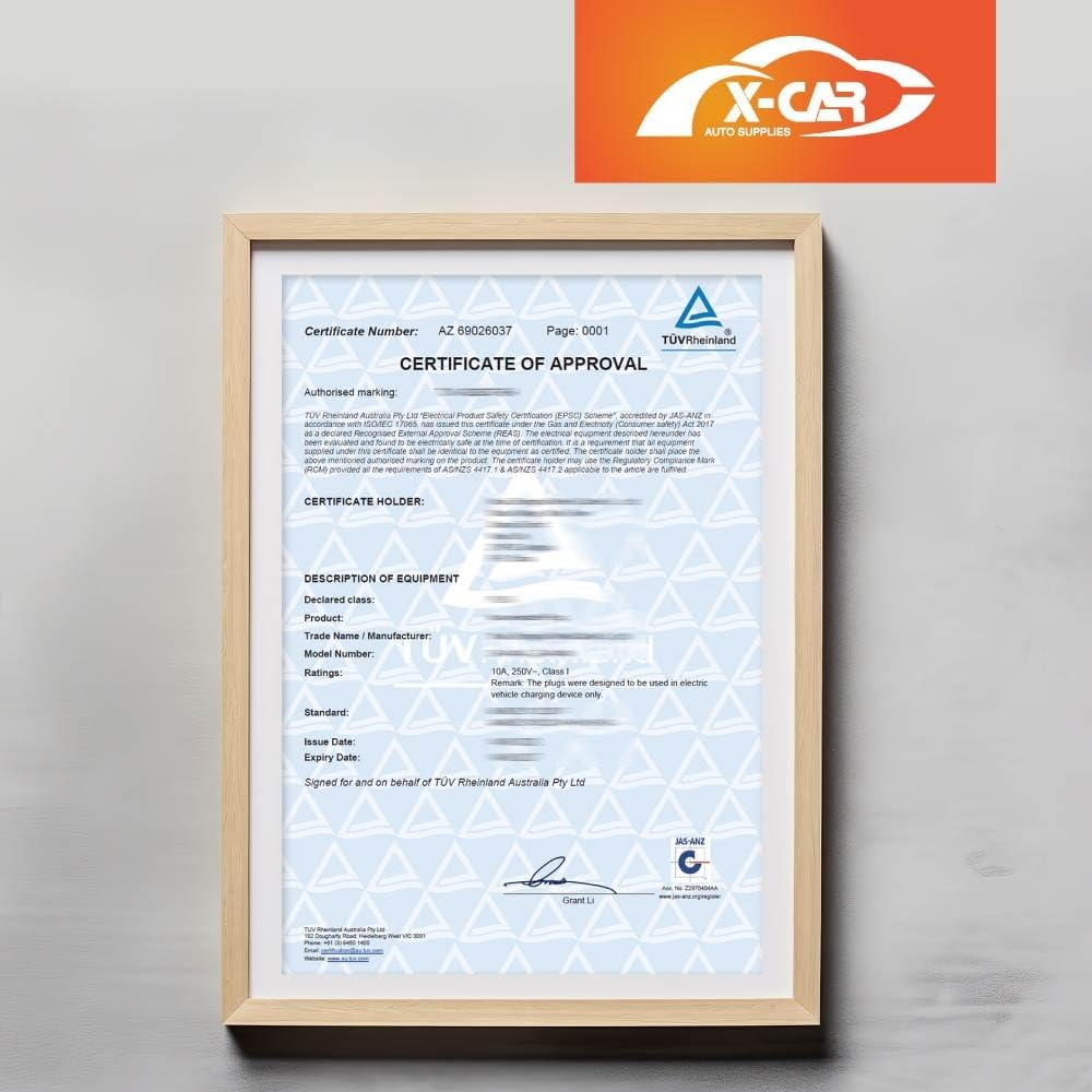 X-CAR Type 2 Portable EV Charger 10 Amp 2.4KW Australian Plug 5 Meters for New Tesla Model 3 Highland 2023-2025 image number 5