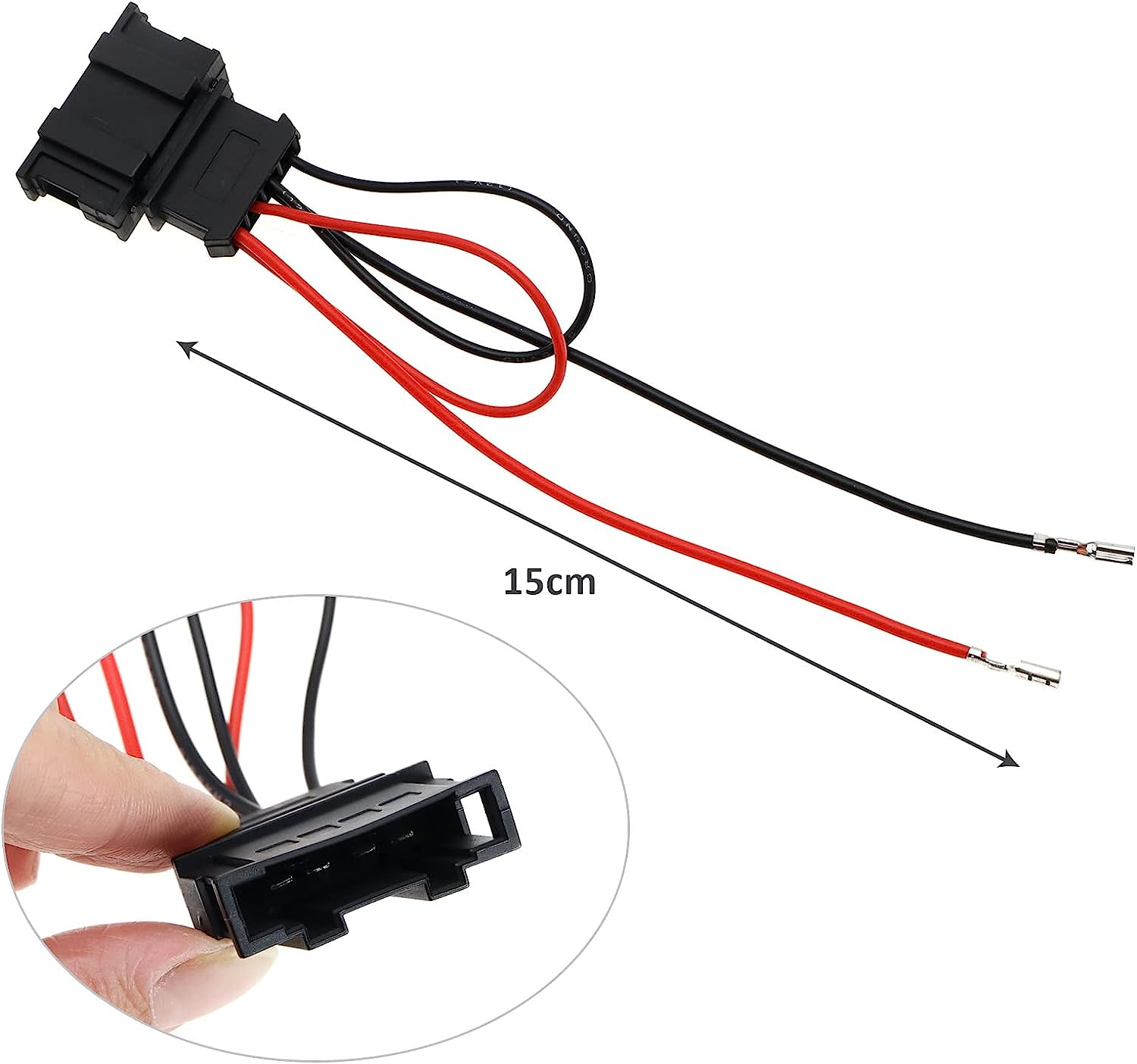 Emagtech 4Pcs Loudspeaker Adapter Plug Cable Compatible with Seat Altea, Skoda, VW Car Speaker Wiring Harness Adapter Connector image number 4