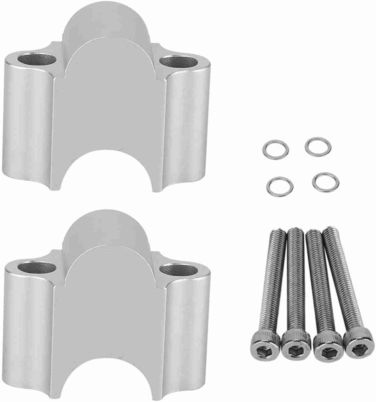 Universal Fit Motorcycle Handlebar Riser, 30Mm Aluminum Alloy Handlebar Riser Clamp for 7/8 Inch Handlebars, Durable Electroplated Finish - Black image number 3