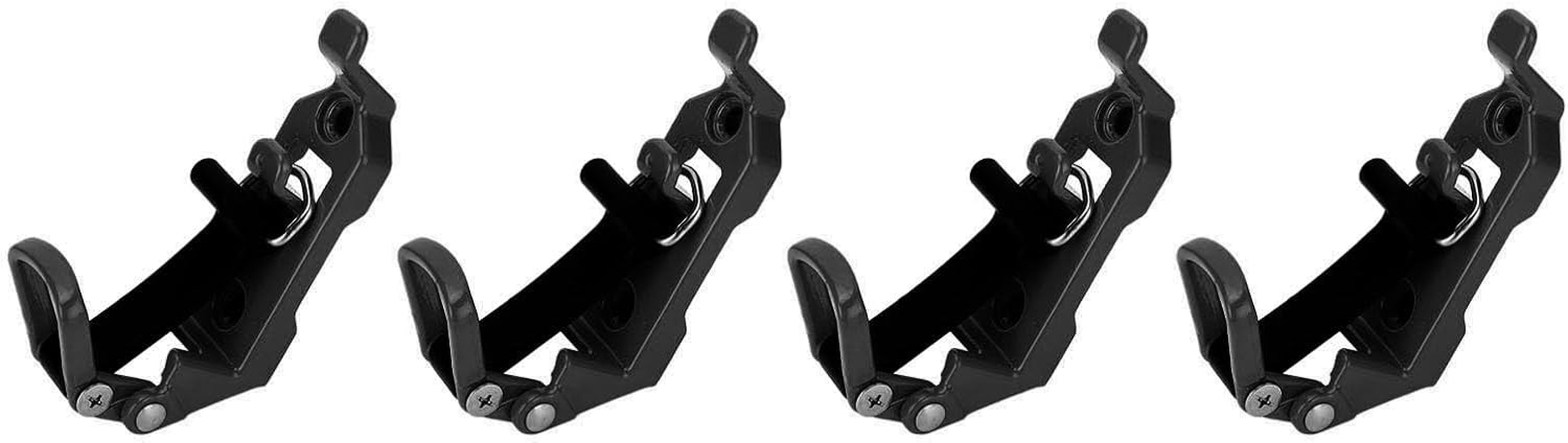Roof Rack Shovel Mount Heavy Duty Metal Rubber Clamp Mounting Bracket for Boats Tool Storage (Black) image number 6