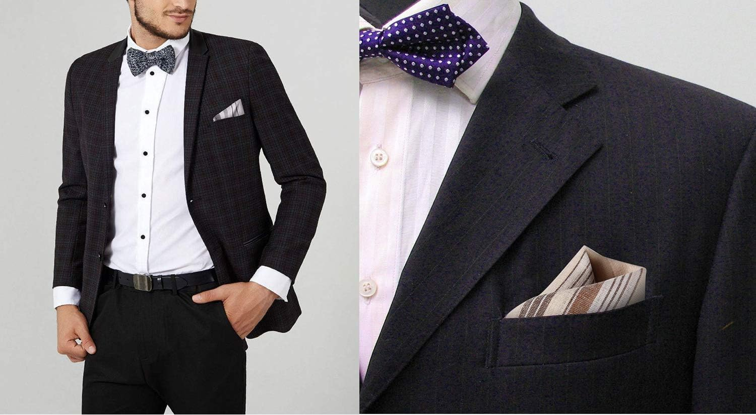 Ohuhu Handkerchiefs Men Cotton, 12 Pack 100% Cotton Handkerchief for Men, Classic Pocket Squares Hankies for Men Women image number 5