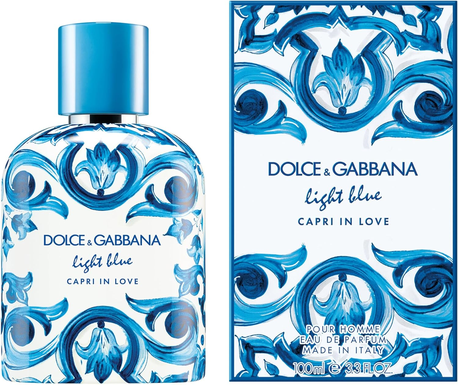 Light Blue Capri in Love by Dolce and Gabbana for Men - 3.3 Oz EDP Spray image number 2