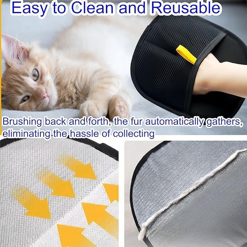 JIGCEN Pet Hair Remover for Washing Deshedding Cleaning Tools, Cat Grooming Dog Bath Brush Accessories, Versatile Grooming Gloves image number 4