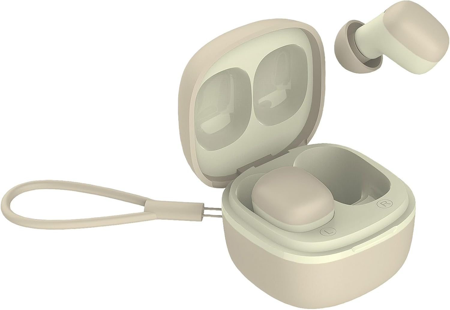 Kashimura NBL-123 Mini Size and Cute! Fully Wireless Stereo Earphones, AAC Mini Beige (Beige)