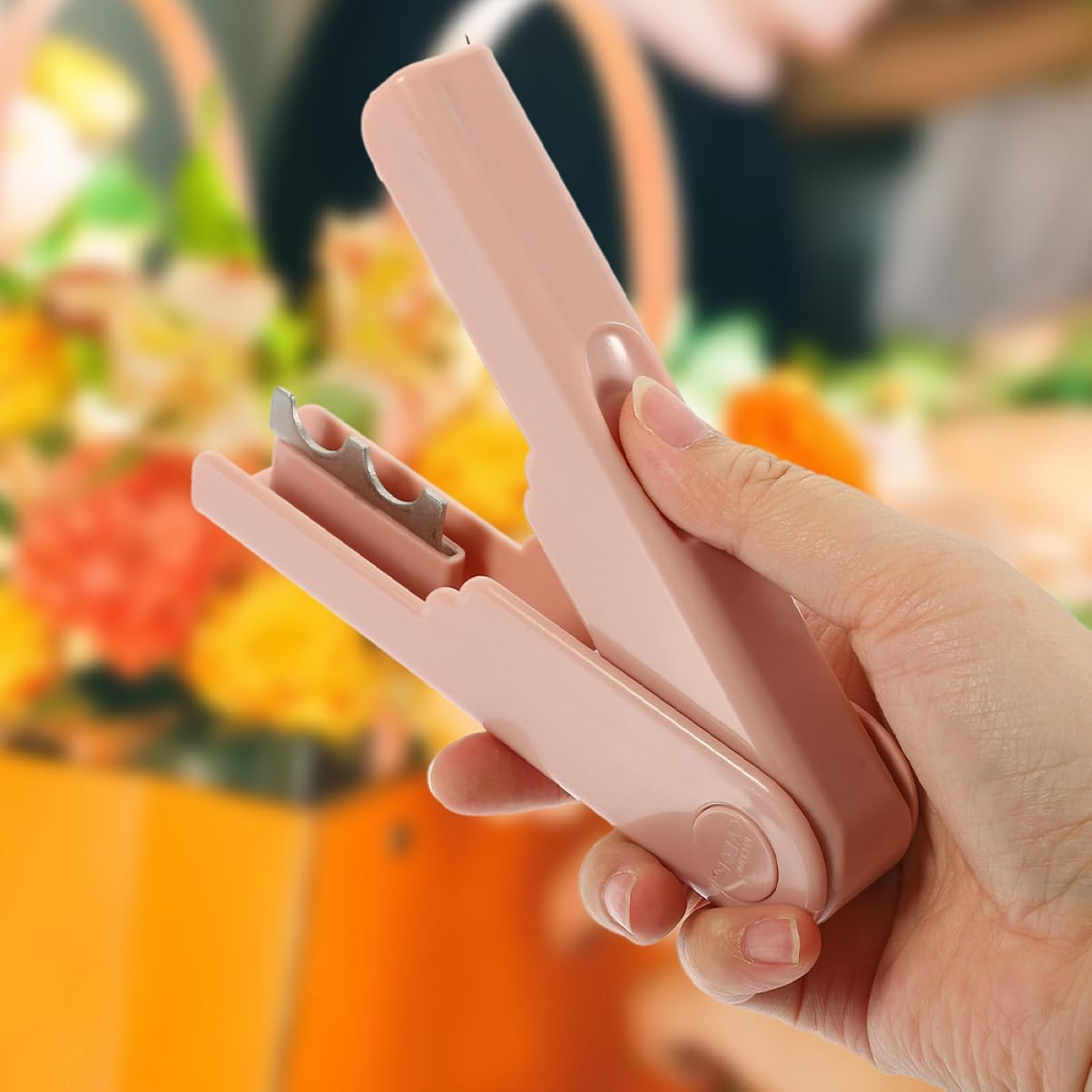 TINEASUR 2Pcs Rose Thorn Stripper Pliers Flower Burr Remover Gardening Hand Tools for Floral Arrangement and Pruning Ivory White Cream Peach