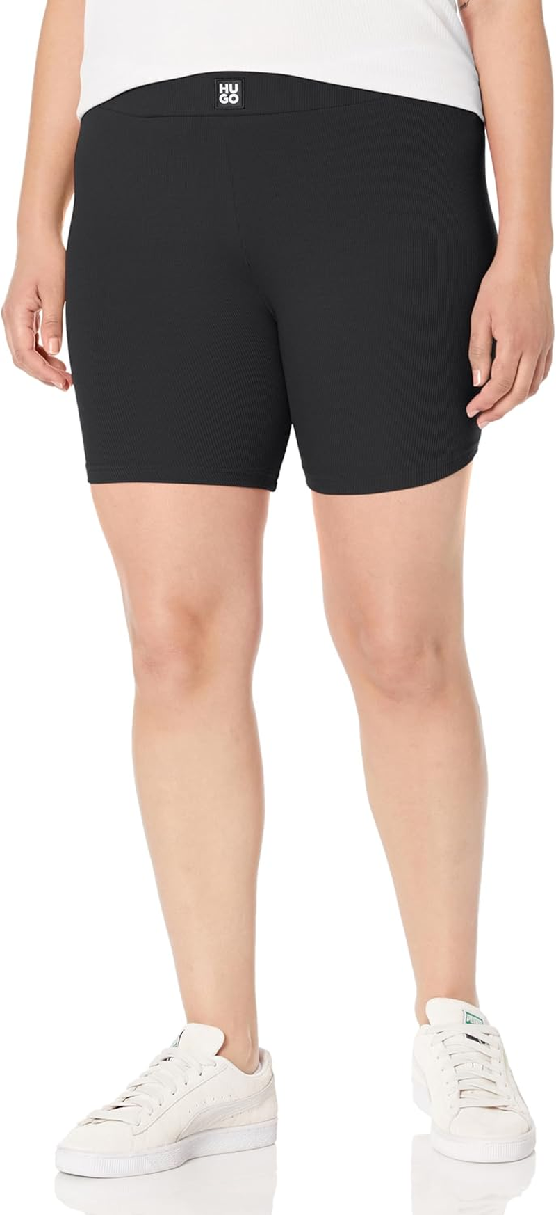 HUGO Men'S Woven Logo Biker Short