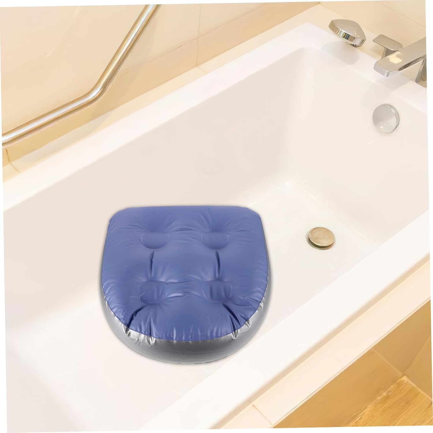 Healeved Thickened Bath Seat Cushion Portable Inflatable Seat for Bathtub Perfect for Spa and Sauna image number 2
