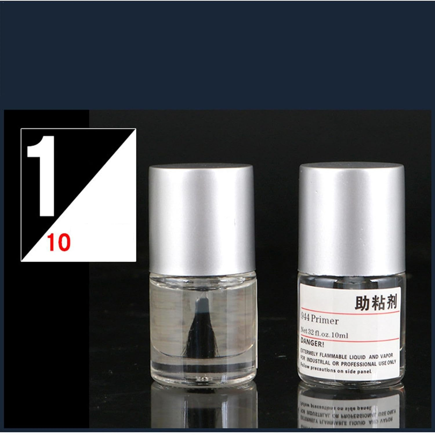 Adhesive Promoter Automotive - Industrial Adhesive Promoter - 10Ml Adhesion Promoter with Brush Heads for Acrylic Metalworking Double Sided Mounting Tape image number 4