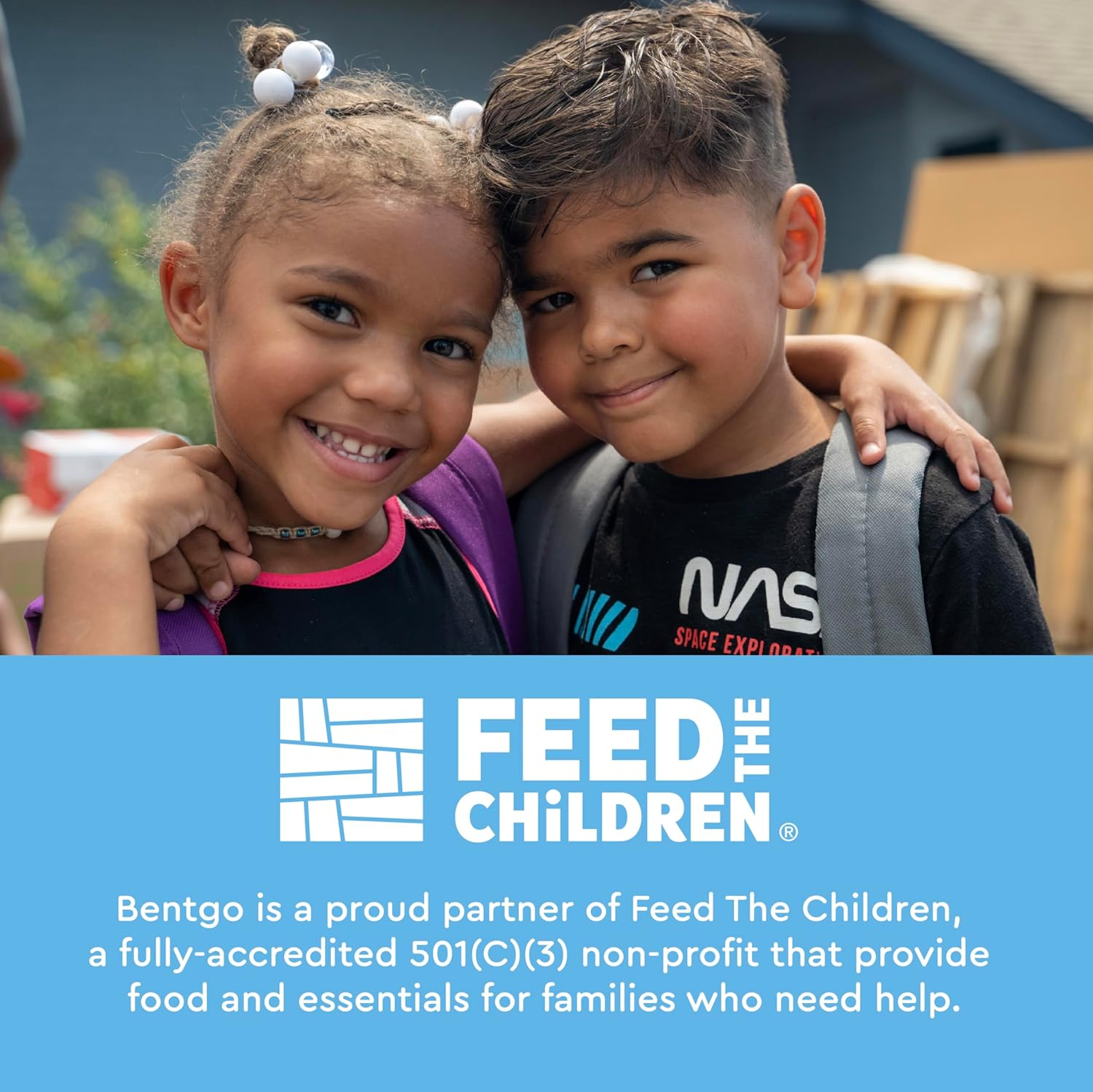 Bentgo Kids Prints Lunch Bag - Space Rockets - Bug Buddies image number 2