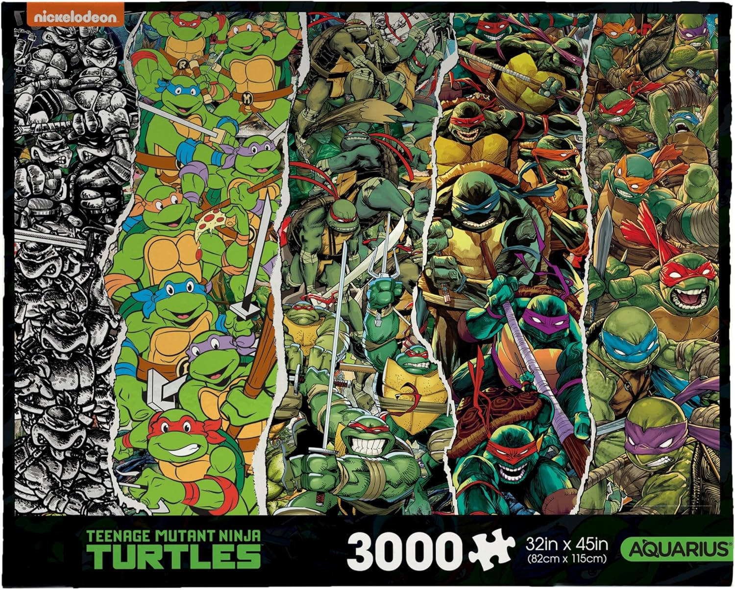 AQUARIUS TMNT Timeline 3000Pc Puzzle (3000 Piece Jigsaw Puzzle) - Glare Free - Precision Fit - Officially Licensed Teenage Mutant Ninja Turtles Merchandise & Collectibles - 42X35 Inches image number 1