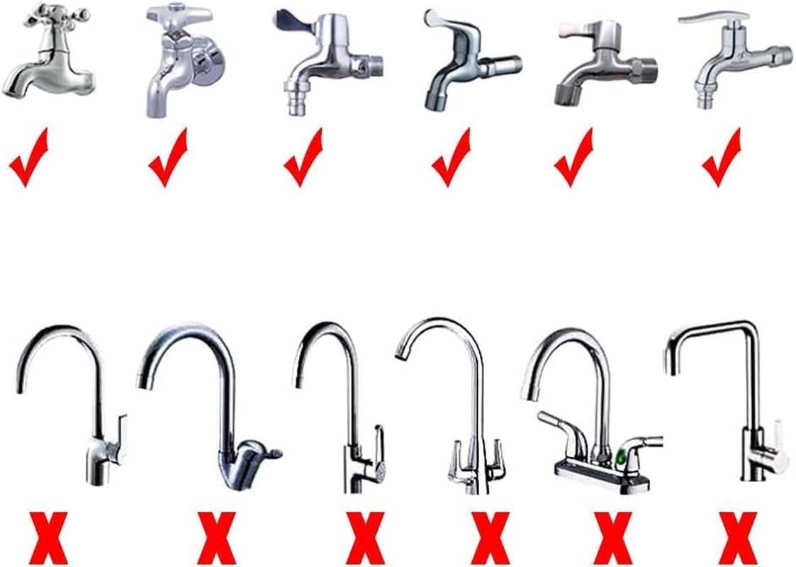 Shower Hose for Bath Taps, Flexible Handheld Shower Spray, Portable Shower Hose with Adjustable Nozzle, Compatible with Standard Faucets, Easy to Install Shower Head, Ermaoo image number 3