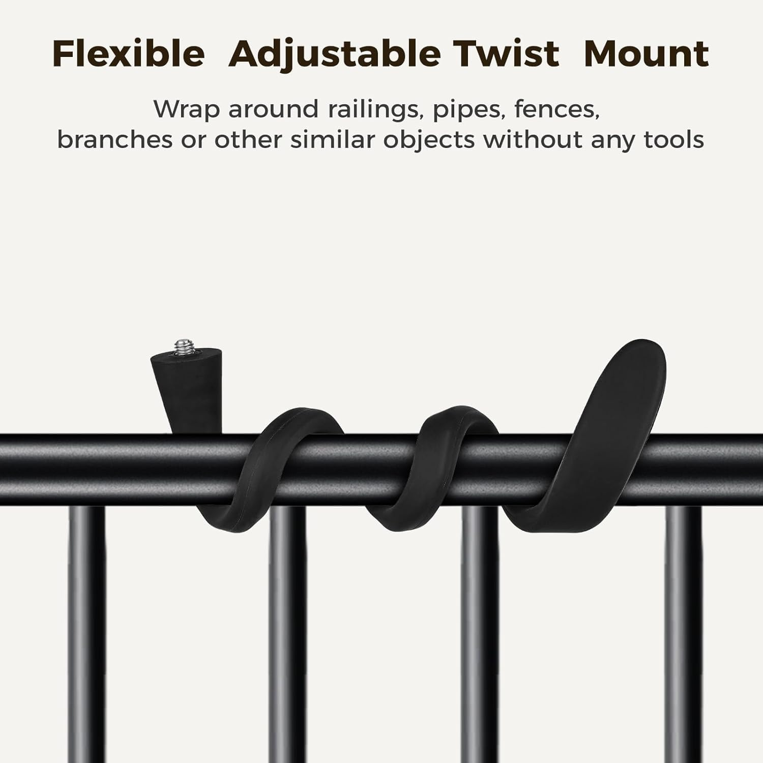 2Pack Security Camera Mount Compatible with Arlo Essential 2K Outdoor/Indoor/Spotlight, Arlo Pro/Pro2/Pro3/Pro4/Pro5S, Flexible Twist Mount for Arlo Cameras without Wall Damage image number 5