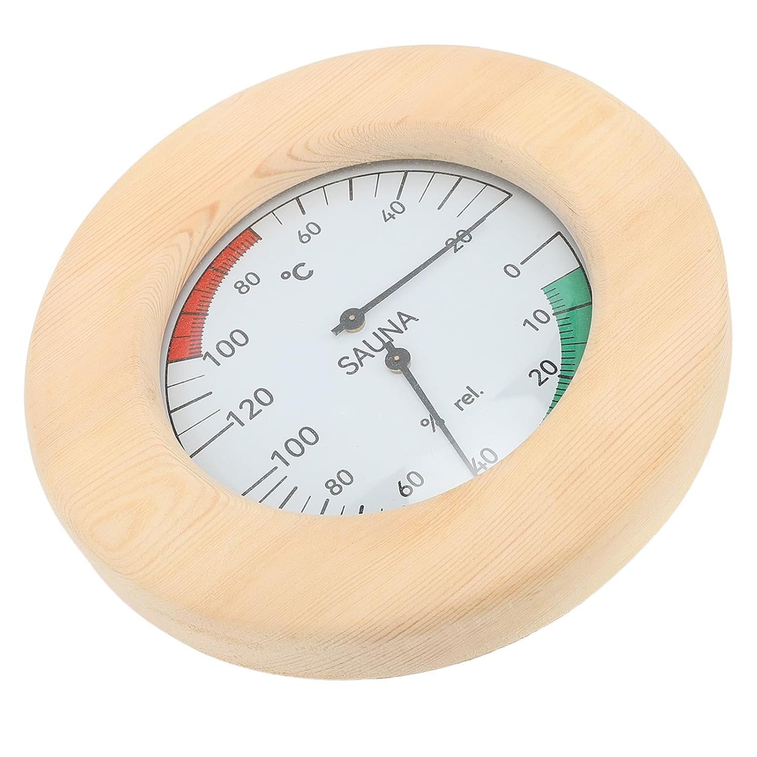 Haofy Sauna Hygrothermograph, 2 in 1 Wall-Mount-Echtzeit Monitoring for Sauna Room, Thermometer and Hygrometer image number 2