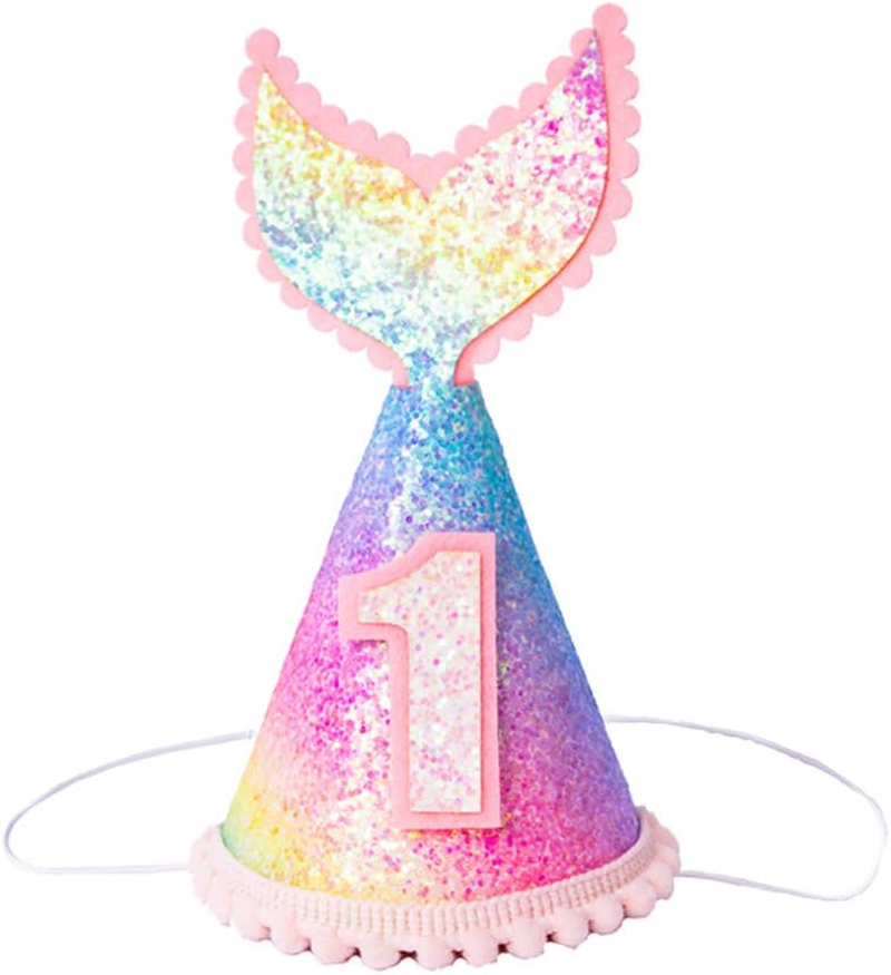 Baby Boy Girl First Birthday Crown - Number 3 Headband Little Prince Princess Hat Sparkle Gold Style 3Rd Decorations Tiara Crown Cake Smash Photo Prop, Girl Pink