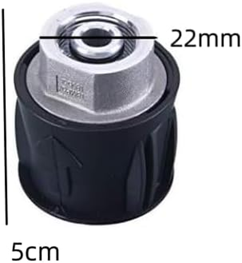 Pressure Washer Adapter for Gun and Power Washer, Compatible with Kar-Cher Hose Adapter Power Tools Accessories Only Compatible Hose, to M22 14Mm Female Fitting. image number 2