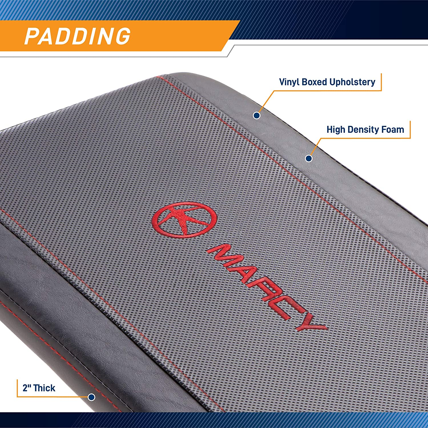 Marcy Flat Utility Weight Bench for Weight Training and Ab Exercises SB-315