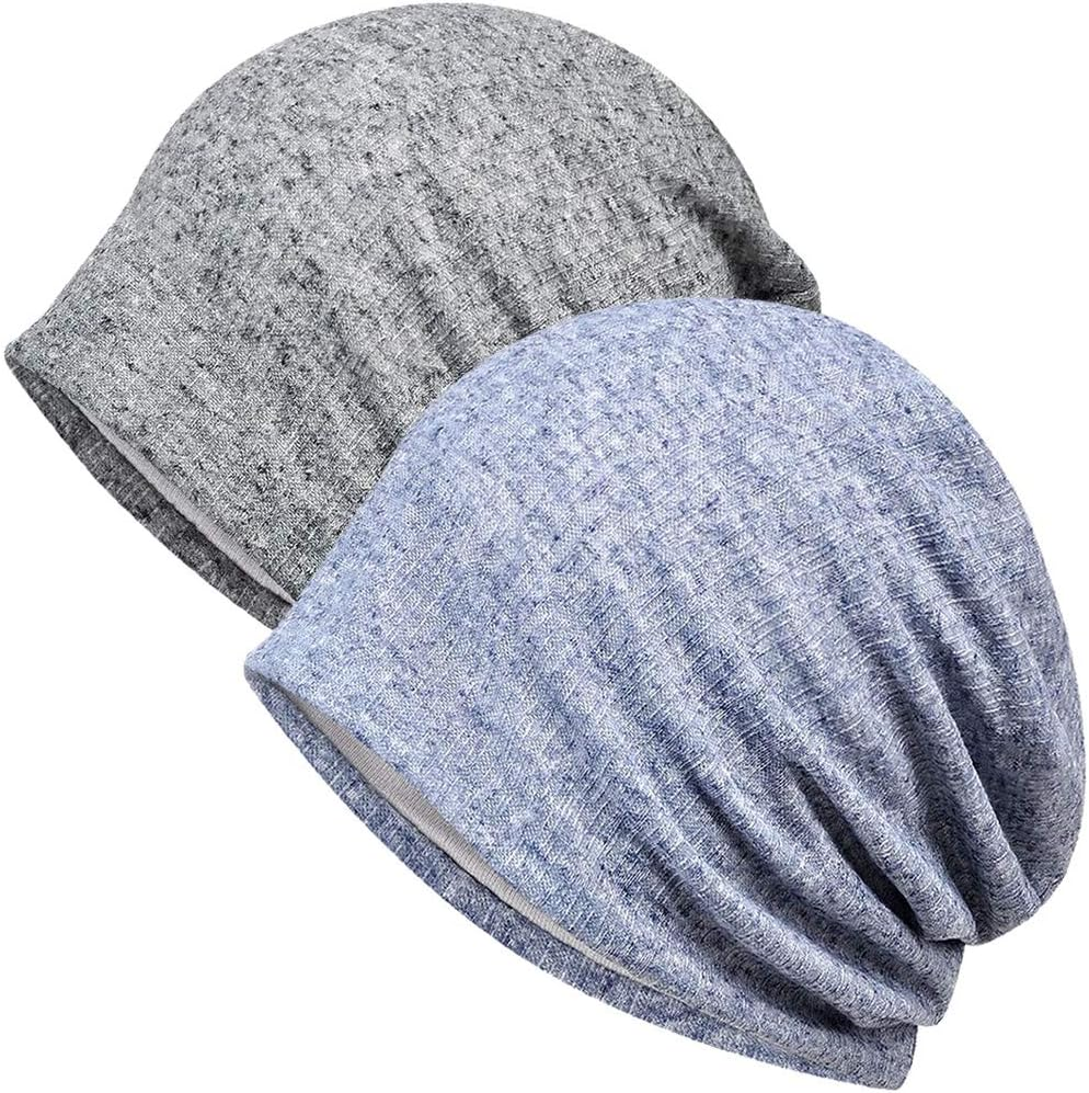 Maxnova Womens Cotton Beanie Lace Turban Soft Sleep Cap Chemo Hats Fashion Slouchy Hat image number 1