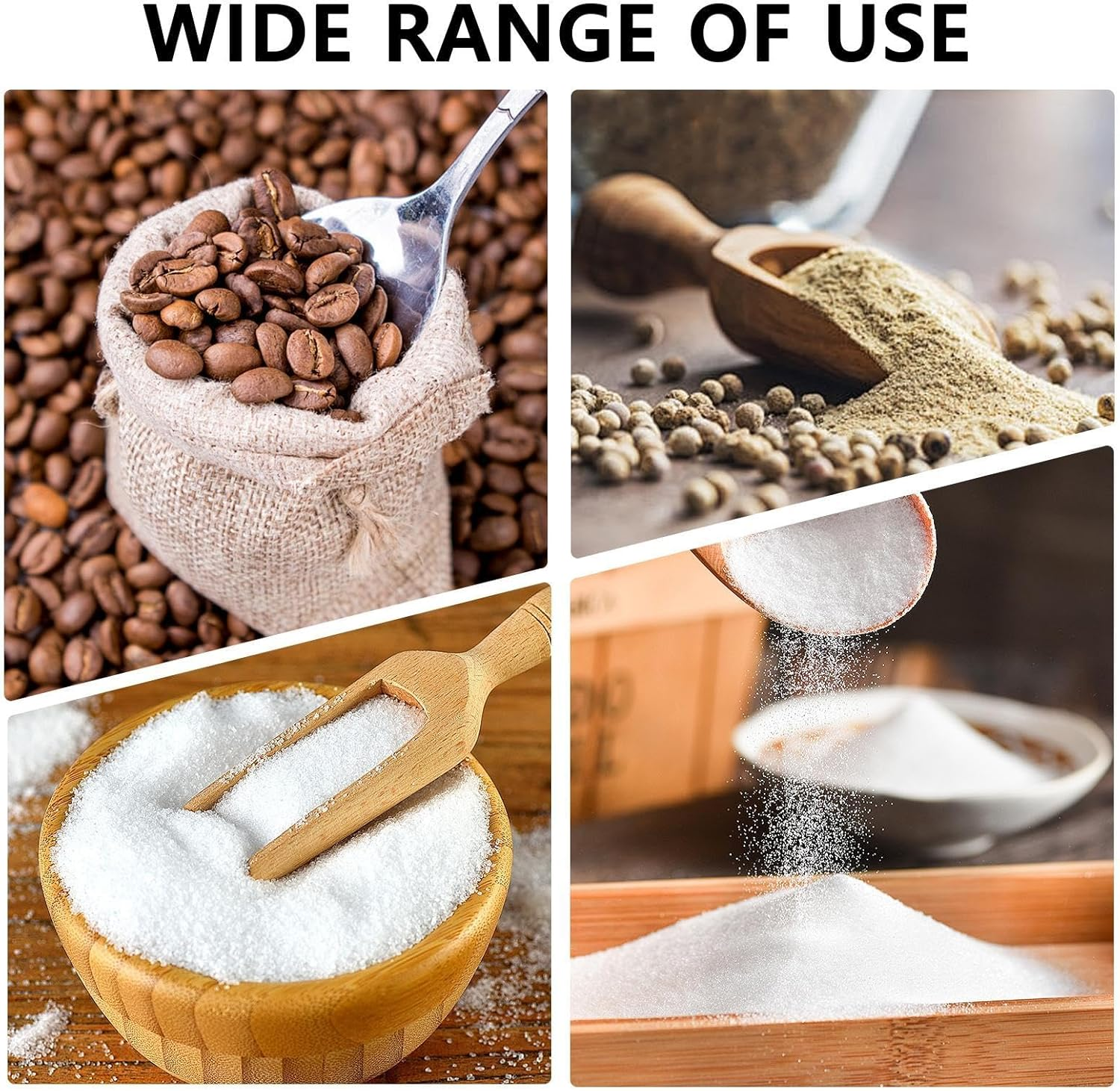 Salt Cellar | Sea Salt Container Box Built-In Spoon | Salt Cellar Bowl, Kitchen Salt Holder, round Salt Keeper for Pepper Seasoning Bath Salt Sea Salt image number 3