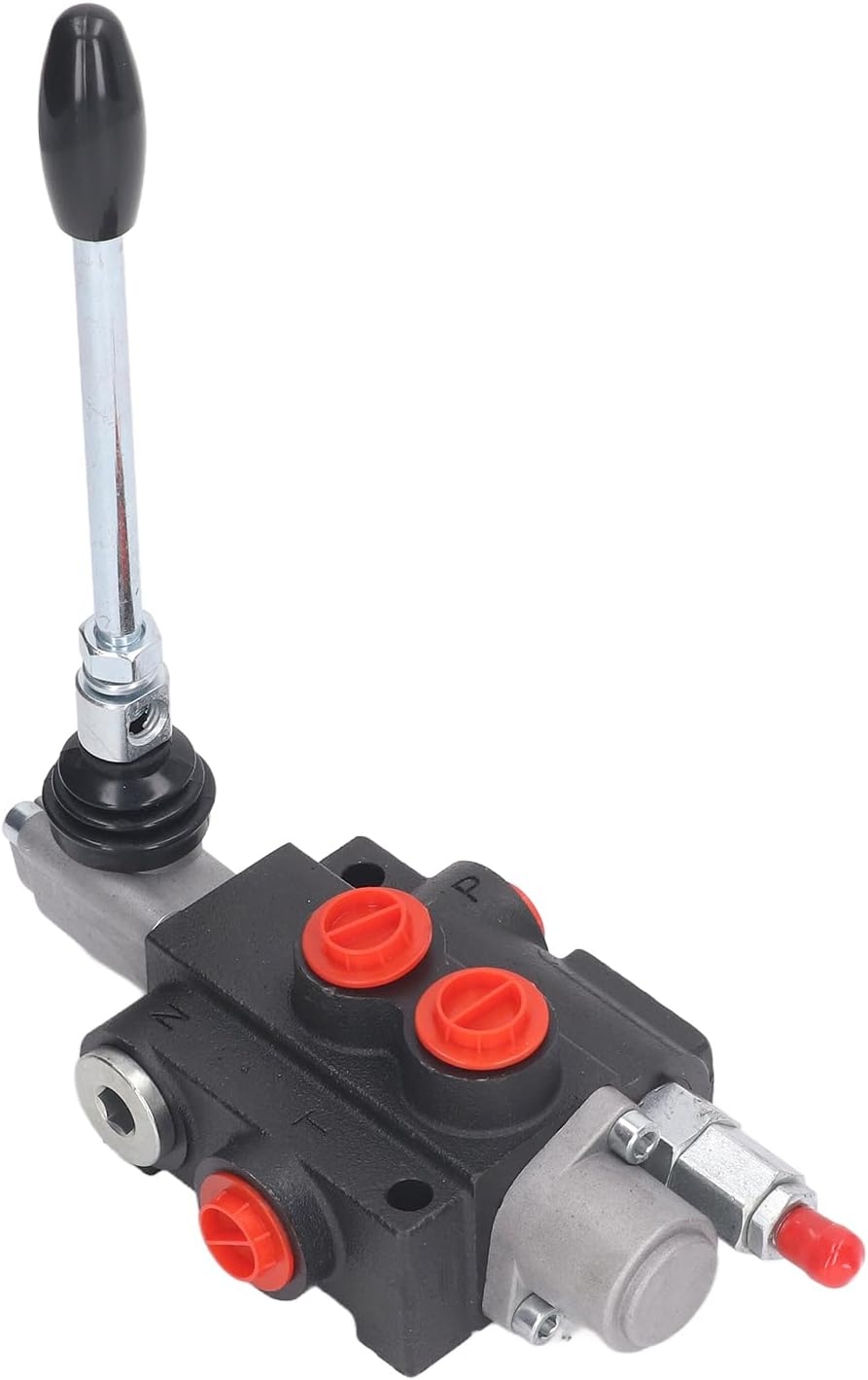 Hydraulic Control Valve Kit Spool Double Acting with Relief Bar Control Handle for Machinery and Equipment