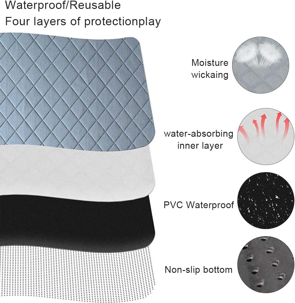 Pet Cage Liners Mat Pee Pads-Bedding for Guinea Pig Hamsters Chinchillas Bunny Rabbit Ferrets Rat Hedgehogs Small Cat Dog Puppies Small Mini Animal 2 Packs image number 2