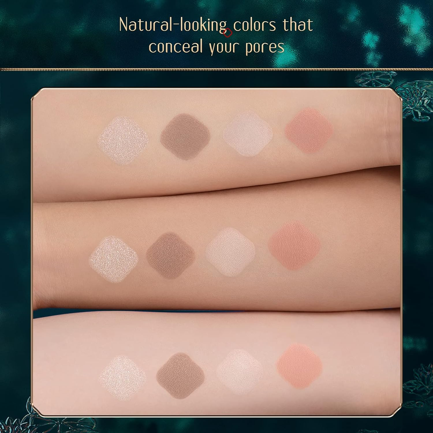 FLORASIS Eastern Beasts Sculpting Makeup Palette, 4-In-1 Palette, Delicate Engravings, Silky Soft and Seamless, 10.8G image number 5