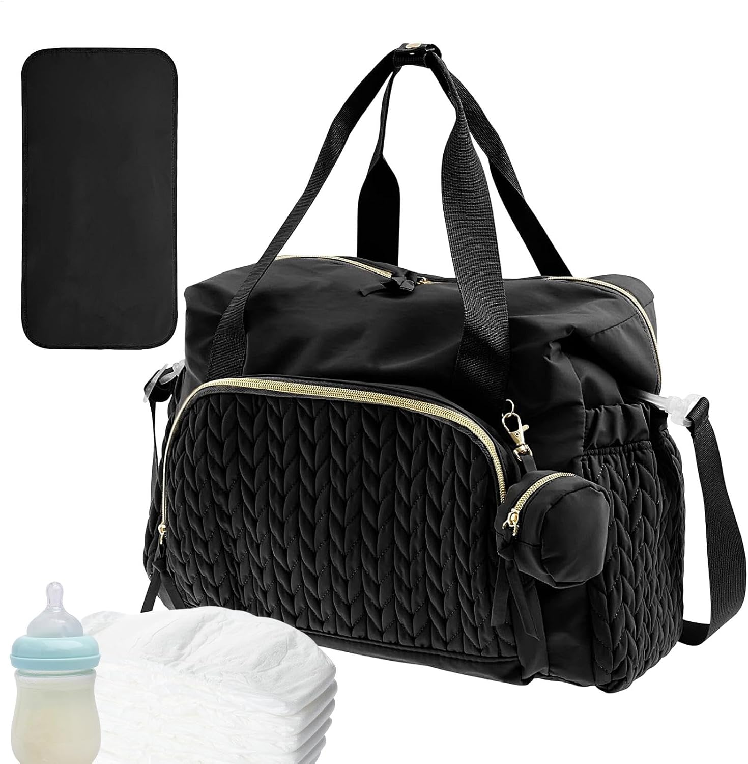 Hospital Bag | Large Capacity Kids Diaper Bag with Pacifier Case,Reusable Travel Accessories, Labor Delivery Backpack for Women