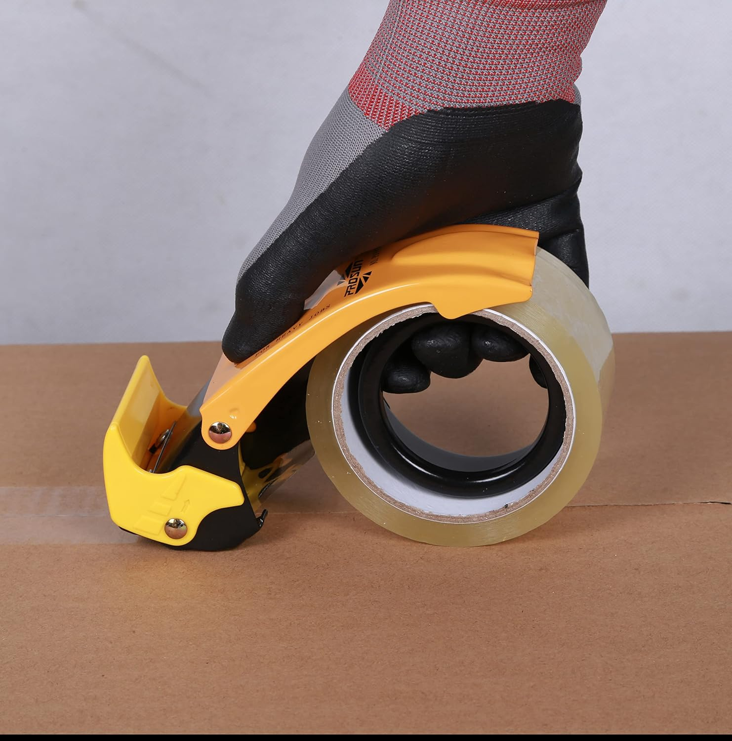 【Upgraded】 PROSUN Blade Safety Pink Cover 2 Inch Professional Packing Tape Dispenser Packaging Metal Handheld Tape Gun Sealing Cutter TG11 image number 6