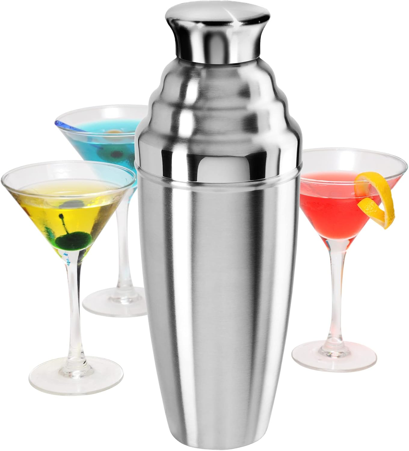 Oggi Jumbo Cocktail Shaker 60 Oz - Stainless Steel Construction, Built in Strainer - Ideal Large Cocktail Shaker for Parties, Mixes 12 Martinis image number 1