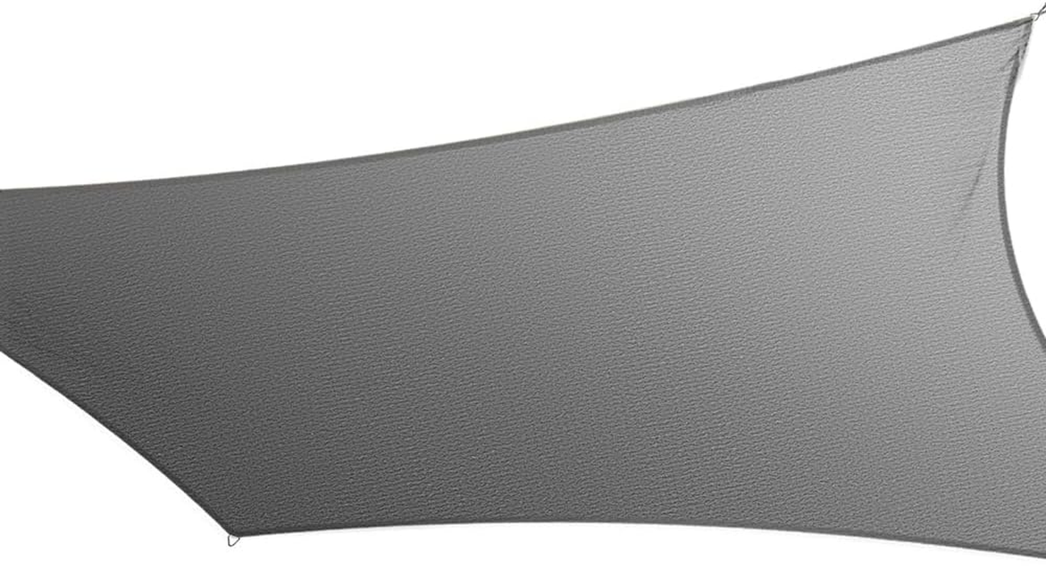 Instahut Sun Shade Sail Cloth Shadecloth Rectangle Canopy Grey 280Gsm 3X4M