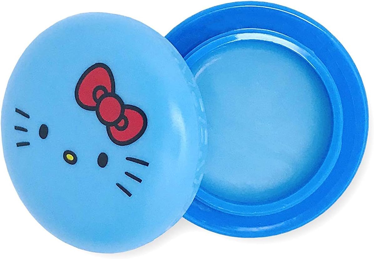 The Cr&egrave;me Shop X Sanrio Hello Kitty Macaron Lip Balm (Hello Kitty Cool as Mint) Korean Cute Scented Pocket Portable Soothing Advanced Must-Have On-The-Go