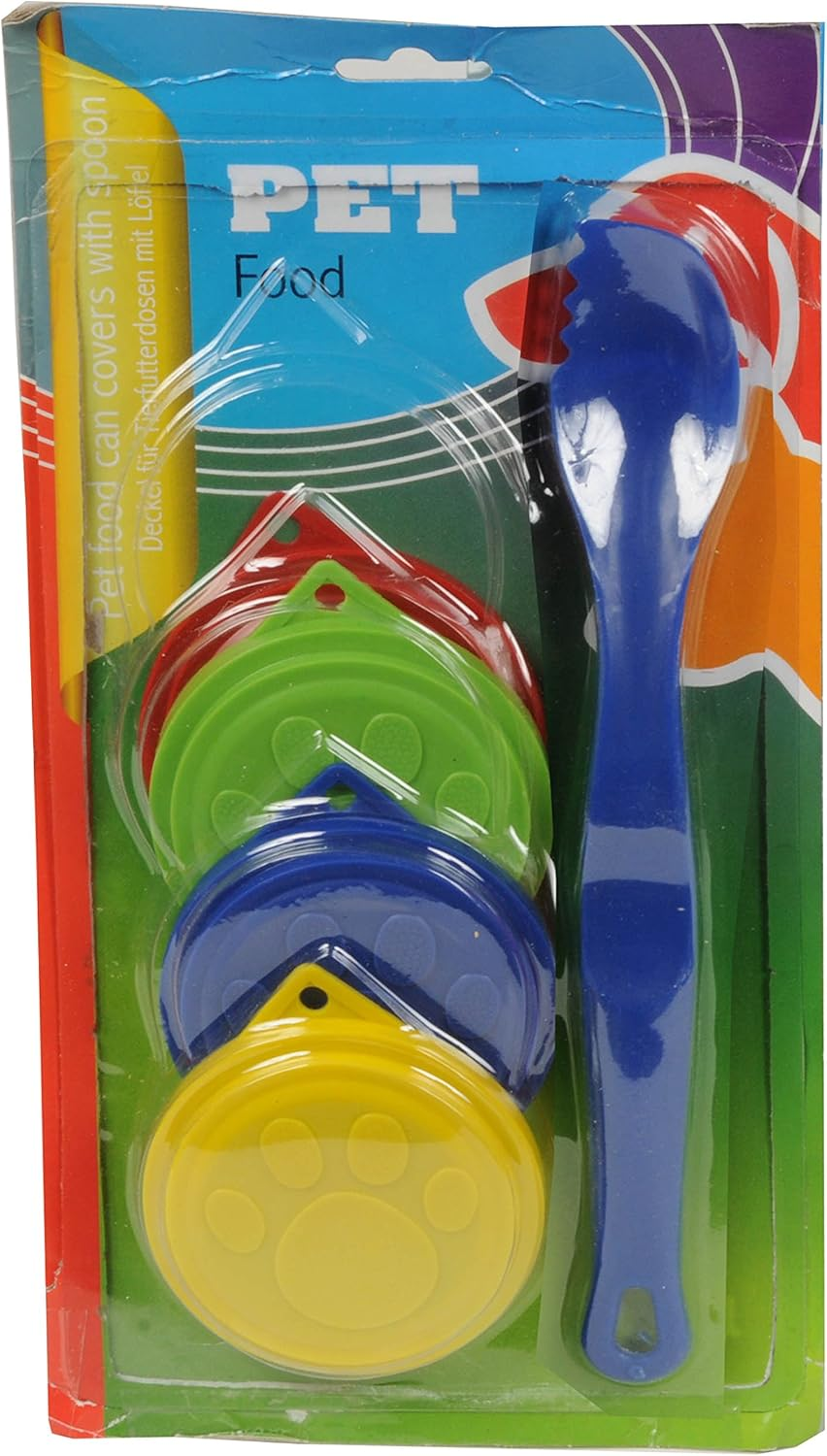 Unbekannt Dog 29355 Food Cans and Spoons Lid 8.5 Cm Set of 5 image number 3