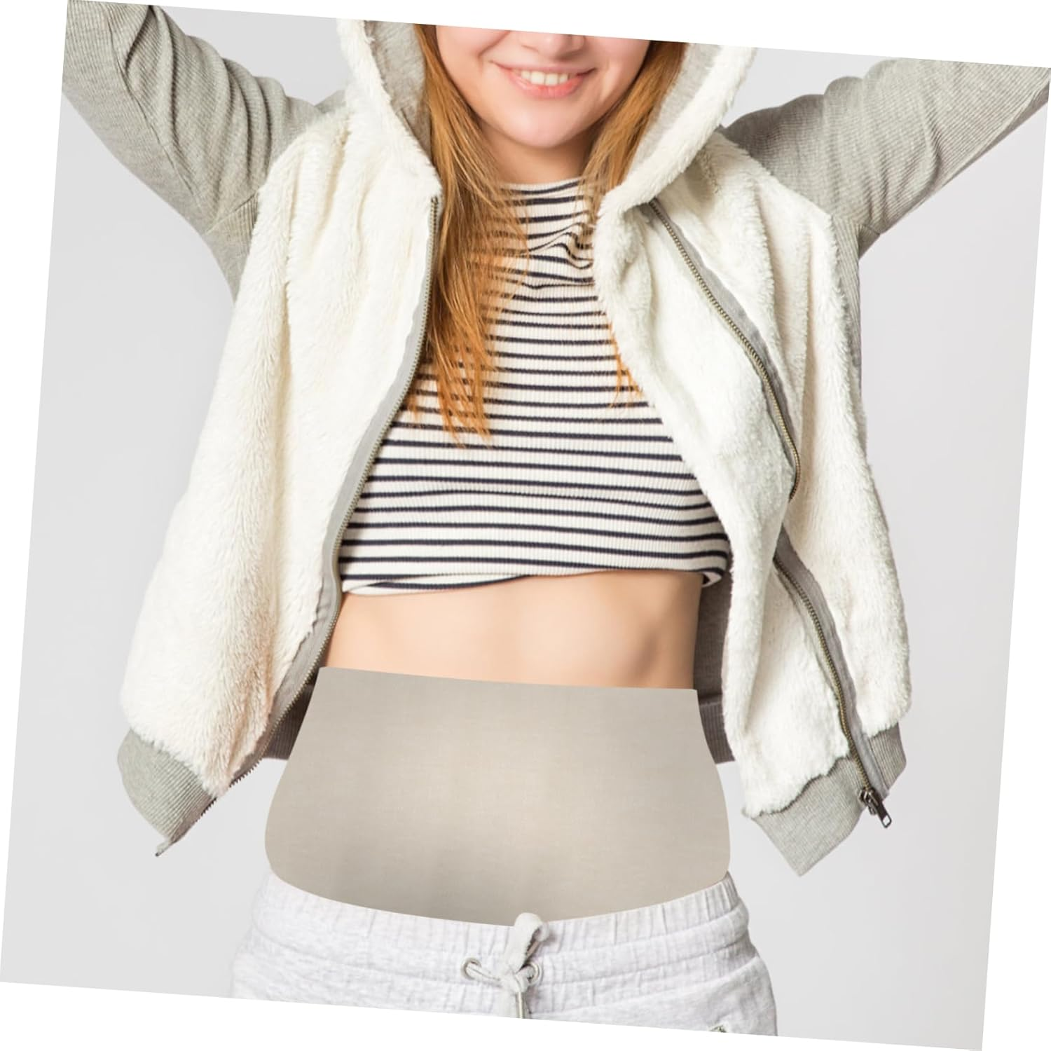 Abaodam Comfortable Postpartum Compression Adjustable Maternity Support Wrap for Women High Elasticity Abdomen Binder Breathable Chest and Abdominal Compression image number 1