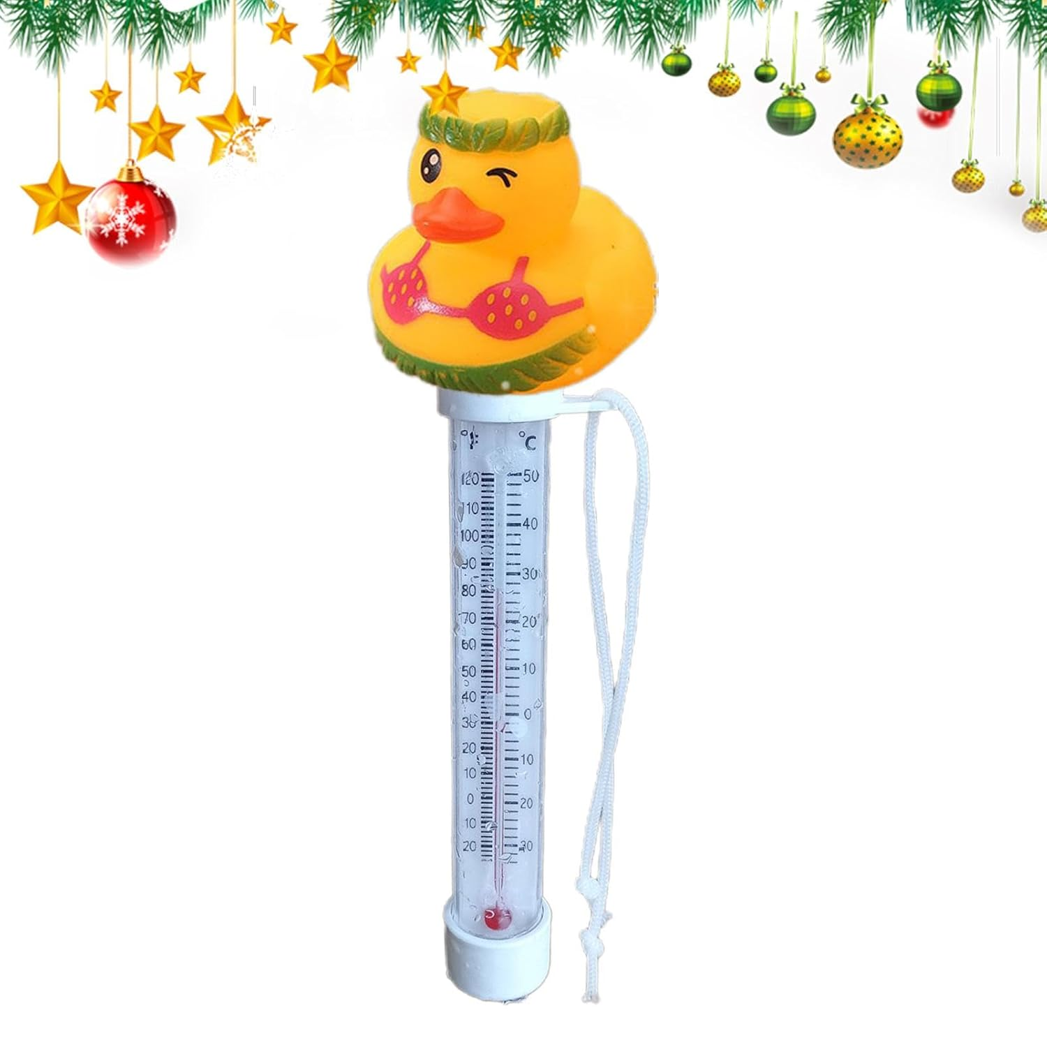 Pool Temperature Meter Floating Easy Read - Duck Kids Bath Temperature Meter Easy Read with String,Water Temperature Gauge Easy Read for Swimming Pool Ice Bath Spa Hot Tub Aquariums Ponds