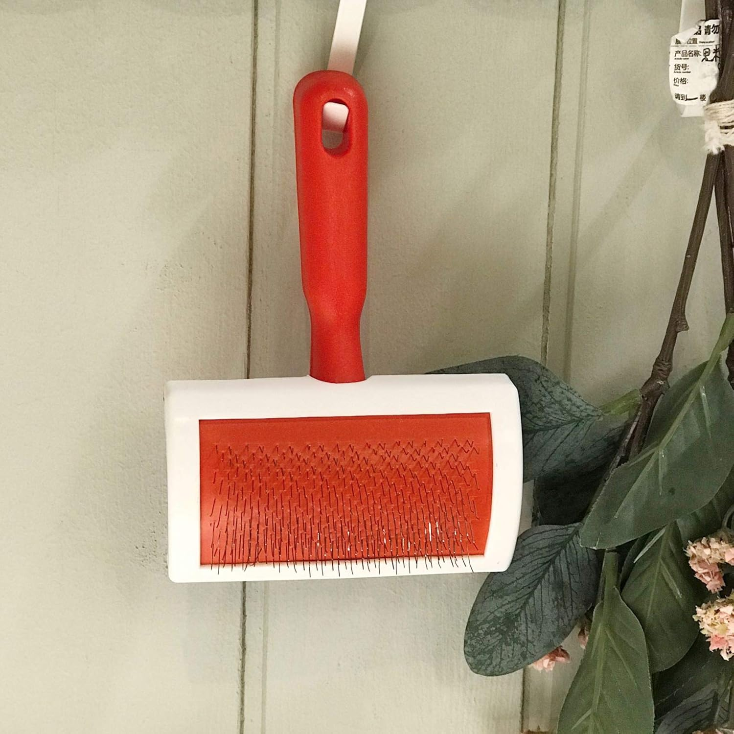 (Brush, Red) - Metu Sheepskin Rug Brush image number 5