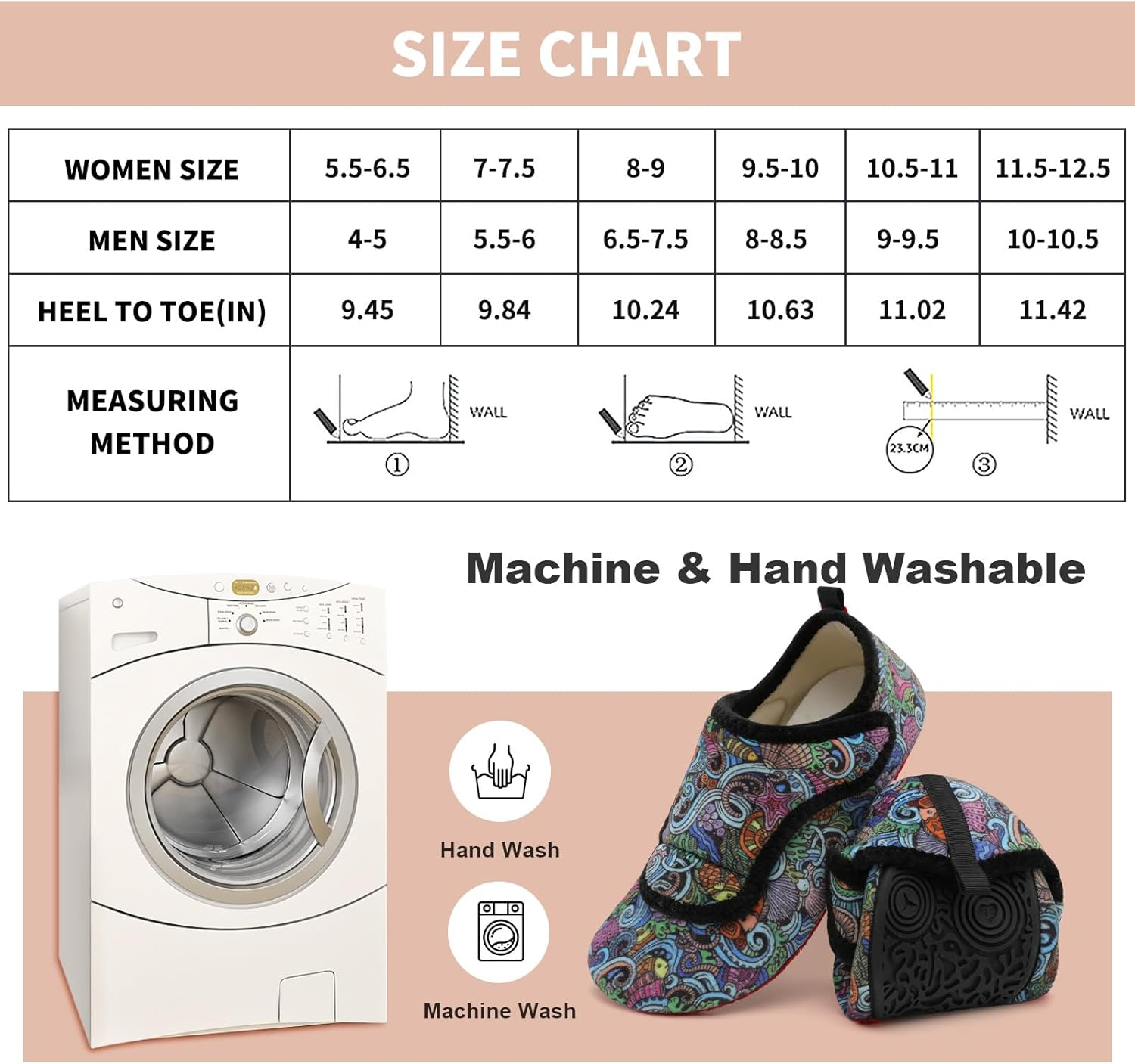 BARERUN Slippers for Women Men Wide House Diabetic Shoes for Women Men Warm Arthritis Edema Swollen Neuropathy Socks Slip on Adjustable Fuzzy Comfy Soft Womens Mens Bedroom Sliipers image number 6