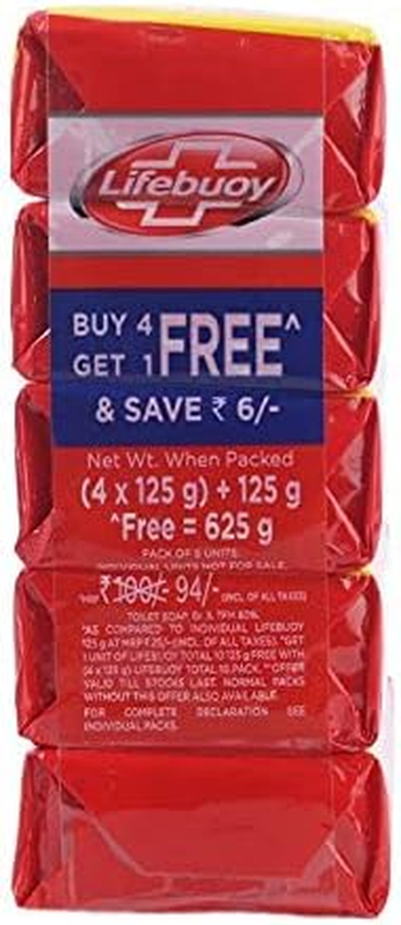 Lifebuoy Soap - Total, 4X125G Pack image number 2