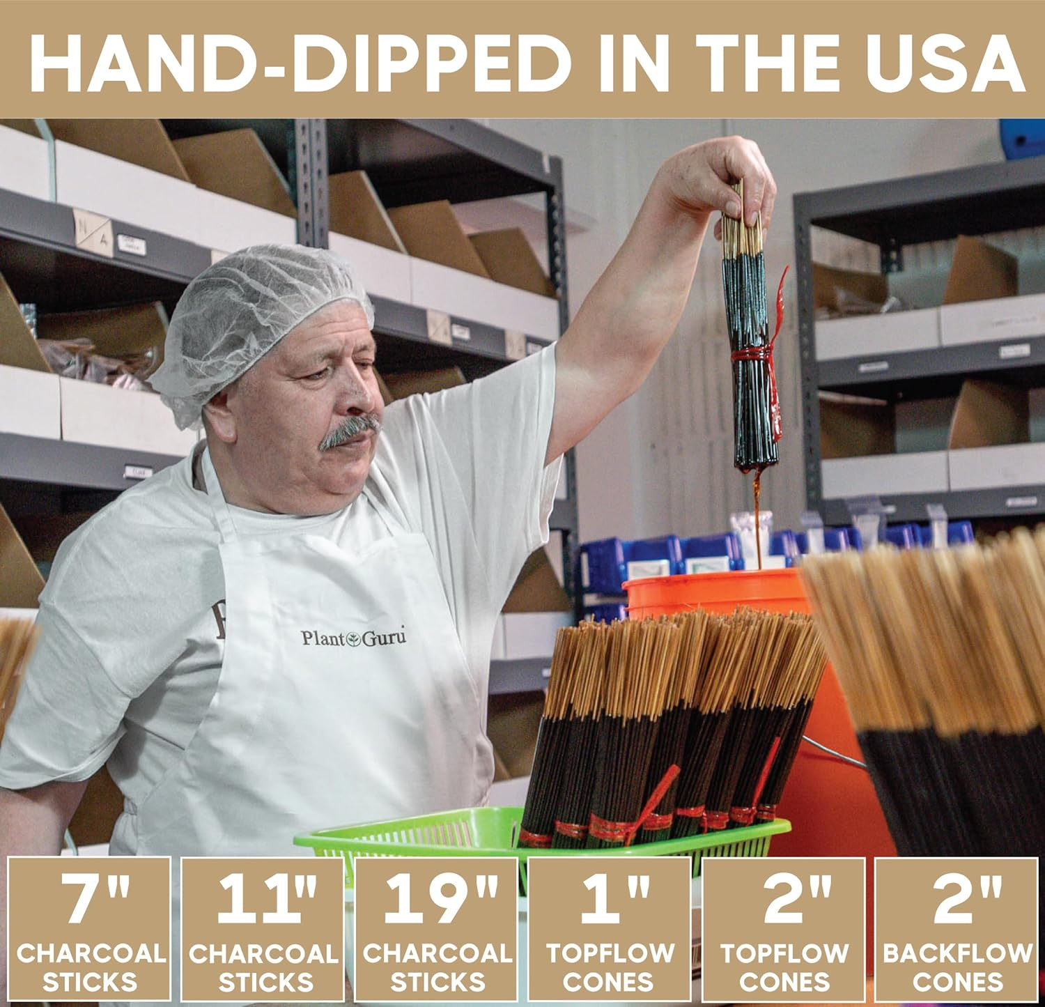 Black Coconut Exotic Incense Sticks 11 Inch - Bulk 1 Bundle 45 to 50 Sticks - Natural 11" Long Lasting Aroma That Burns for 45 to 60 Minutes. image number 4