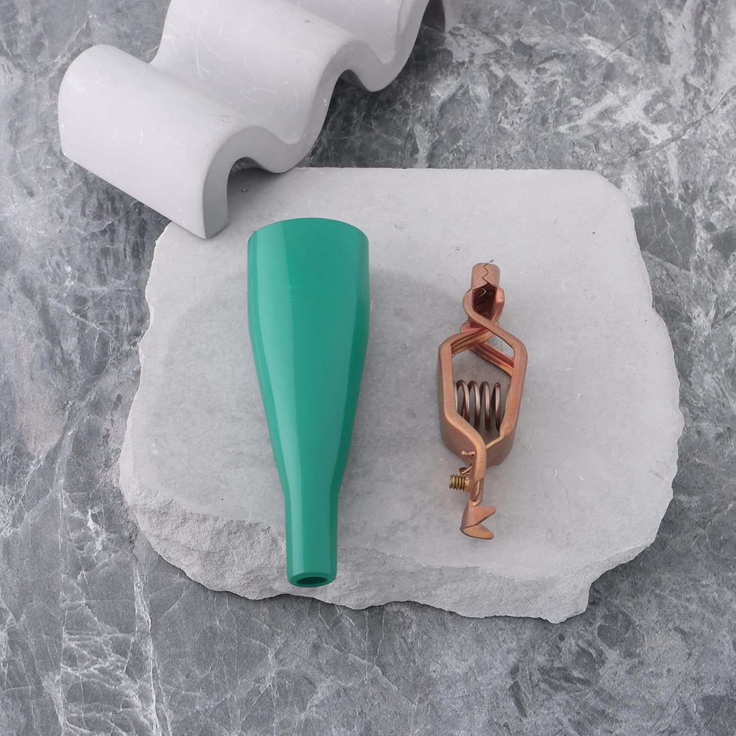 2X 75A 16Mm Copper Heavy-Duty Battery Clips with Green Clip Insulator for Charging Testing and Starting of Vehicles Ships image number 4