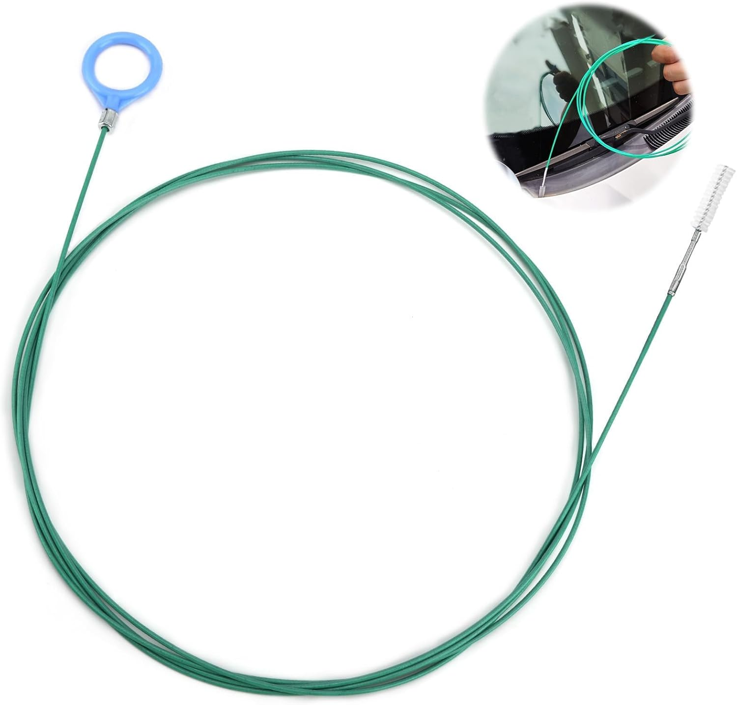 Long and Flexible Sunroof Cleaning Brush (500 Cm) - Drain Cleaner Tool for Pipes - Cleaning Tight Pipes and Bends - Versatile Use in Kitchen, Bathroom, Car and Meh image number 6