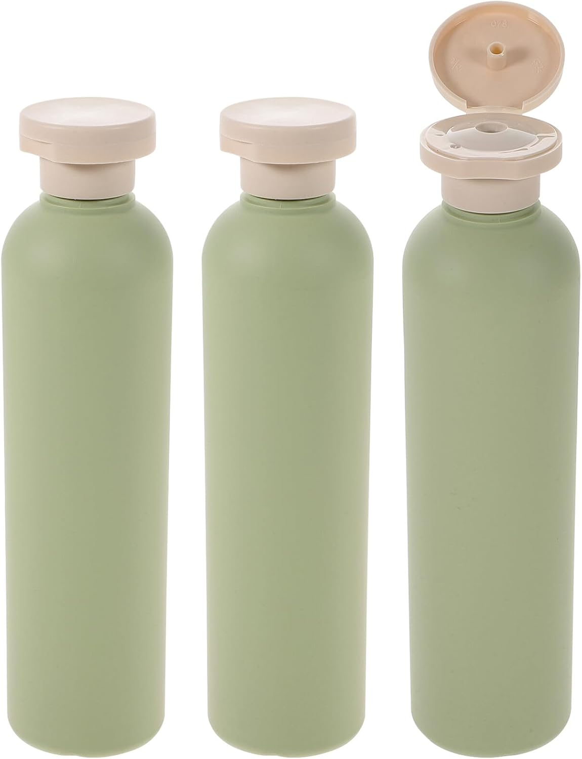 TOPPERFUN 3Pcs Convenient Shower Gel Lotion Bottles Leakproof Multipurpose Shampoo Sub Containers with Flip Caps Compact Portable Storage for Travel and Daily Use image number 2