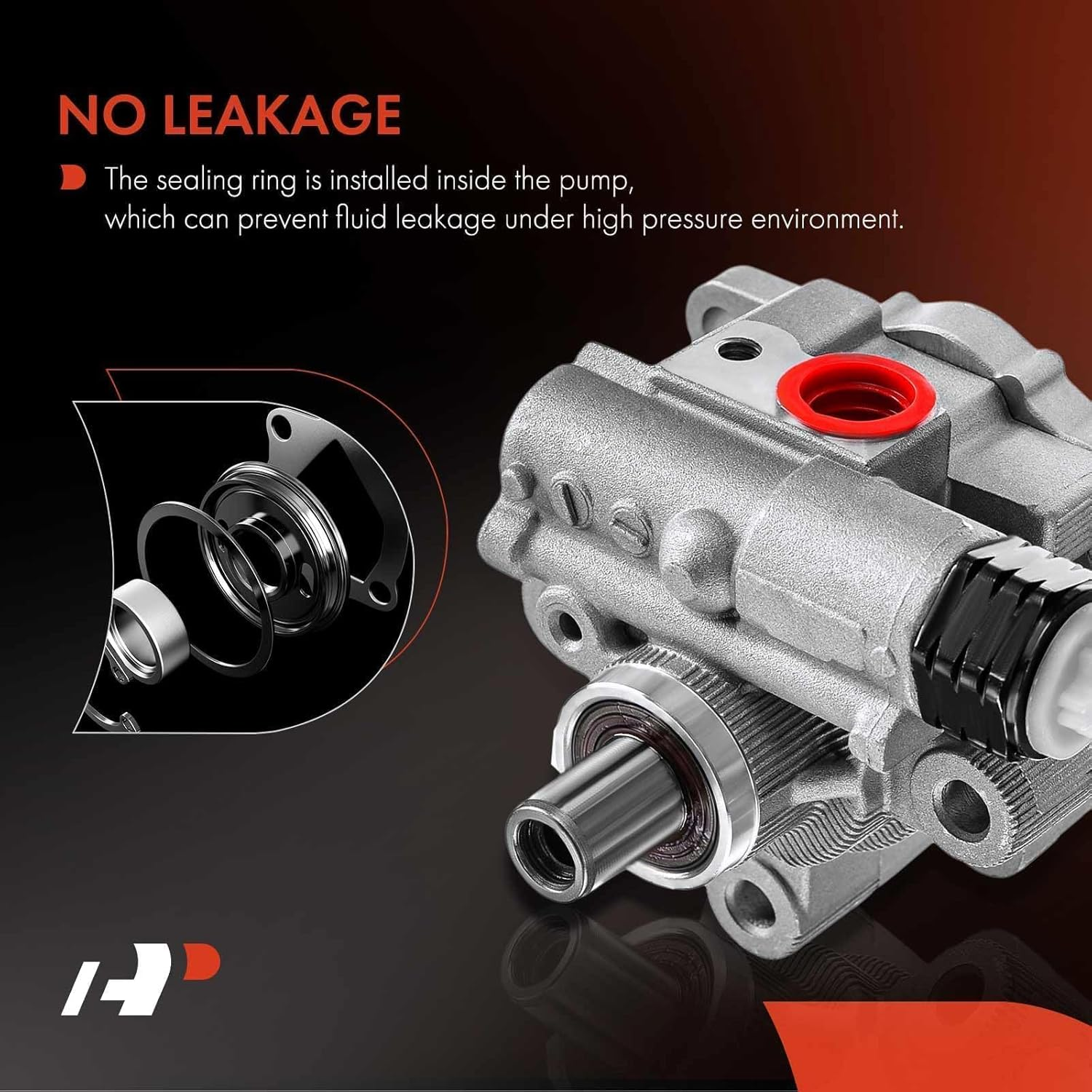 A-Premium Power Steering Pump Compatible with Jeep Grand Cherokee 2005-2010, Commander 2006-2007, 3.7L 4.7L 6.1L, Replace # 9900550, 5181148AA image number 3