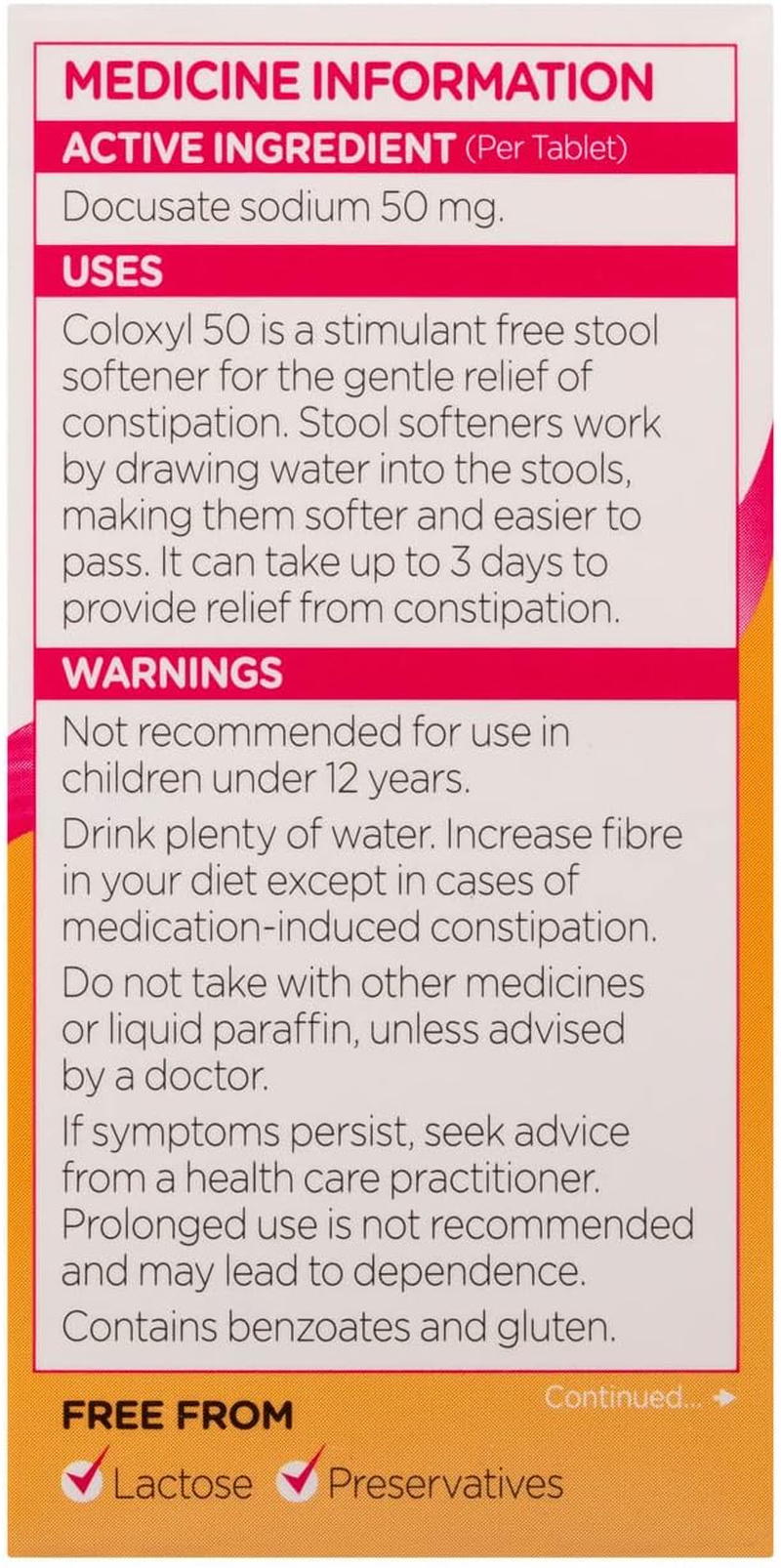 50 Mg Stool Softener 100 Tablets image number 2