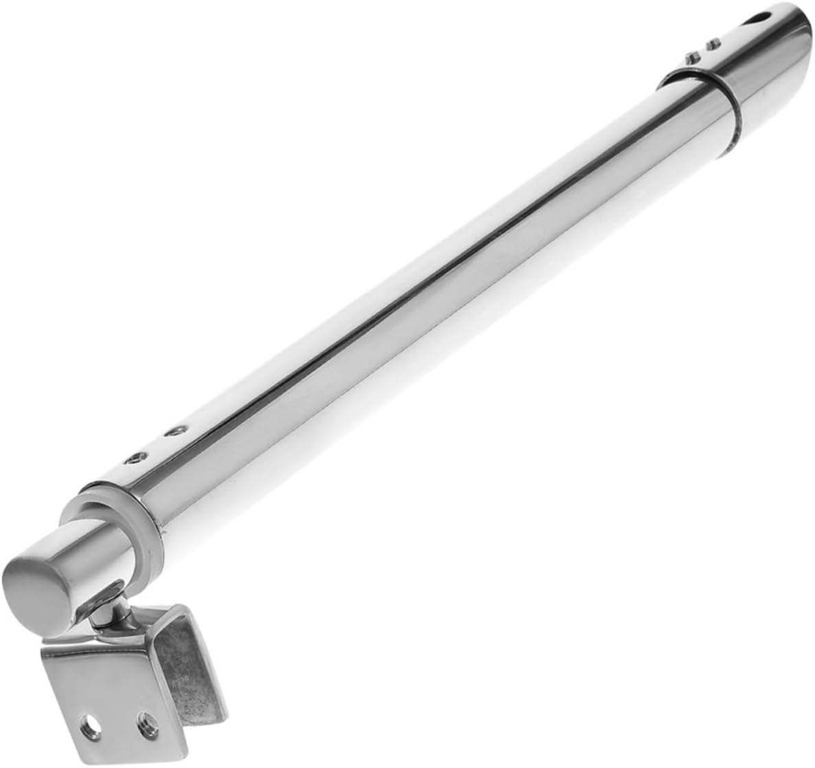 COOLHIYA 304 Stainless Steel Shower Glass Panel Support Rod 358Mm Double-Headed Bracket for Frameless Shower Doors Easy Installation Hardware for Bathroom